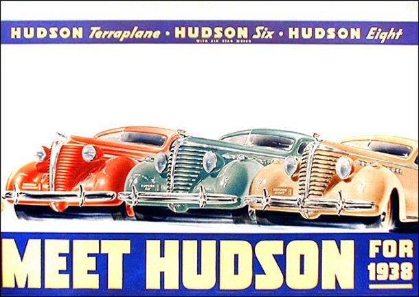 1938 Hudson Auto Advertising